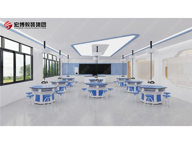 绳吊式电源六人桌科学实验室